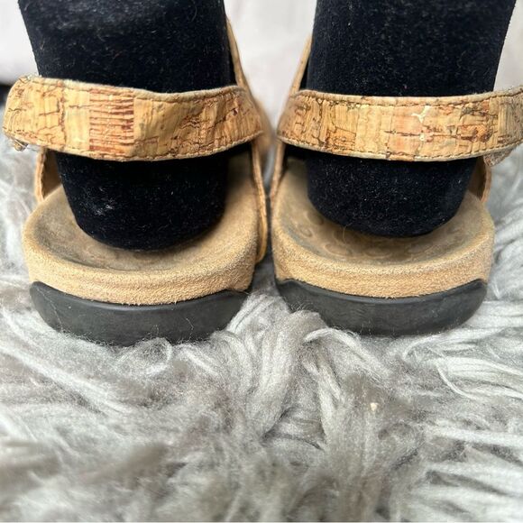 Vionic Amber tan cork style slingback strappy sandals women’s shoe size 7 - Picture 8 of 11